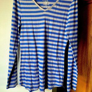 2X No Boundaries Long Sleeved T-Shirt Blue n Gray